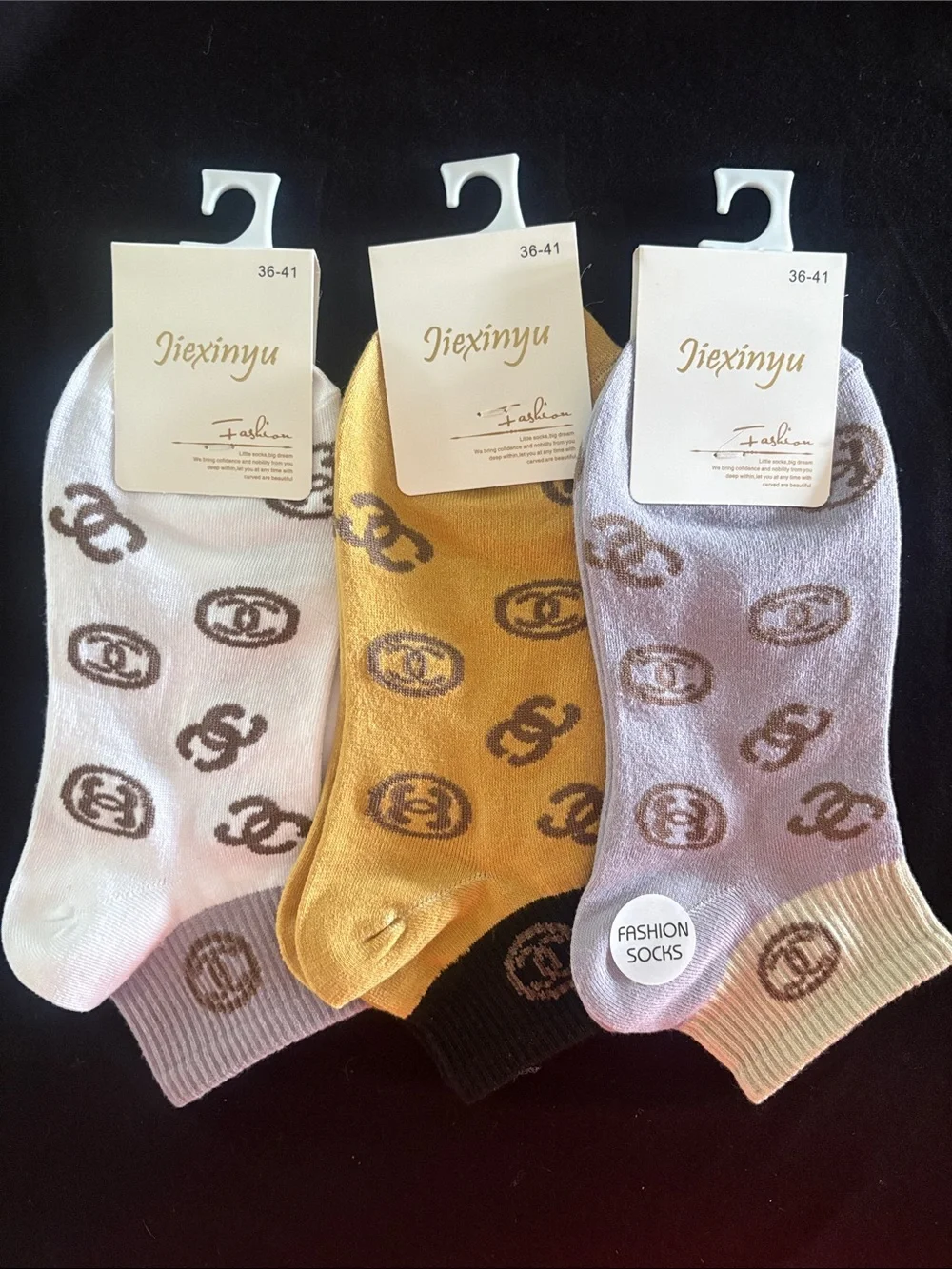 Fashion Ankle Socks - Pack of Assorted Colors Set Of 6